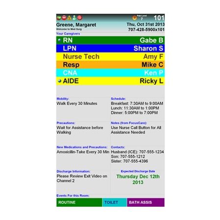 病人信息管理软件 - Patient CareBoard™† - WestCall - 规划 / 用于医院