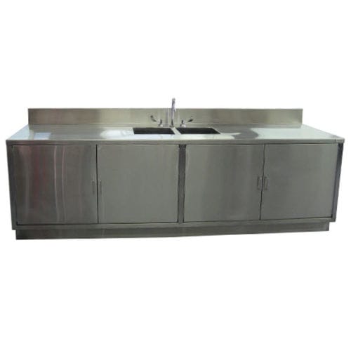 药房工作台 - GAT -LAB-CAB-3410834-2-SS-ST - G2 Automated Technologies , LLC. - 带水槽 / 带门 / 不锈钢