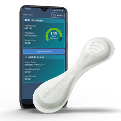 可穿戴设备病人监护仪 - VitalPatch® - Vital Connect - ECG / 重症监护 / 无线网络型