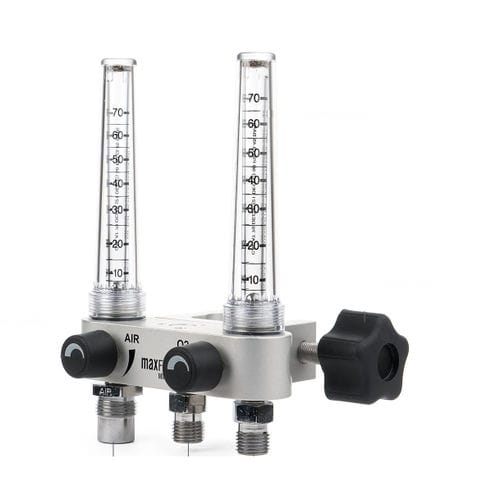 医用气体混合器 - MaxFLO2 Mini  - Maxtec - 氧气 / 空气 / 带双流量计管