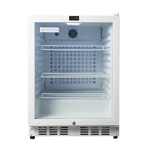 药房冷藏柜 - MF 180 E - MEDIFROID - 嵌入式 / 单门 / 带玻璃门
