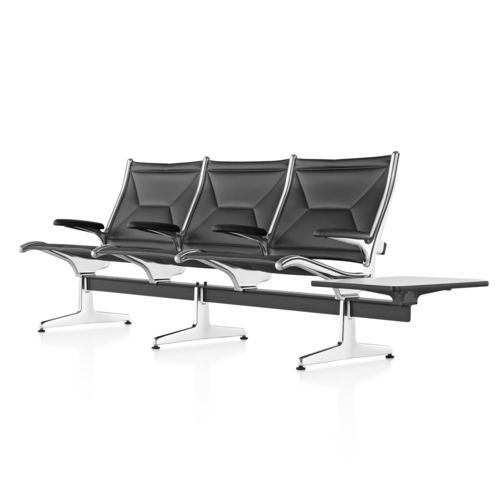 候诊室联排座椅 - Eames® Tandem Sling - Herman Miller - 带桌子
