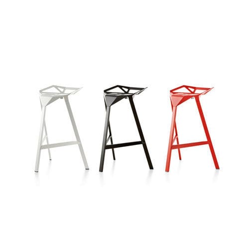 医用圆凳 - One - Herman Miller - 可叠放 / 黑色 / 红色