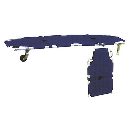 急救担架 - SH-001 - Jiangsu Suhong Medical Instruments - 折叠 / 带滑轮 / 铝制