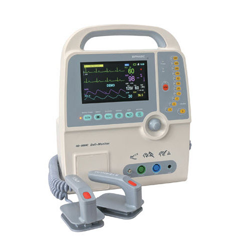 自动体外除颤器 - HD-8000C - Jiangsu Hongdu Medical Technology - 手动 / 双相 / 带多参数监护仪