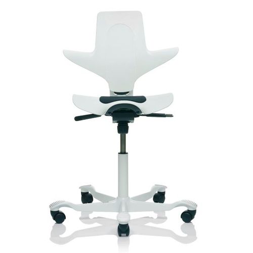 牙科实验室凳子 - OK SEAT - CATO - 可调高度 / 带椅背 / 马鞍形