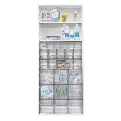 兽医诊所柜 - AR011 - Lory Progetti Veterinari srl - 搁板 / 带抽屉 / 塑料