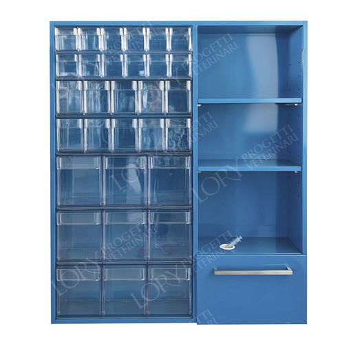 垃圾桶柜 - AR012 - Lory Progetti Veterinari srl - 药品 / 用于兽医诊所 / 搁板