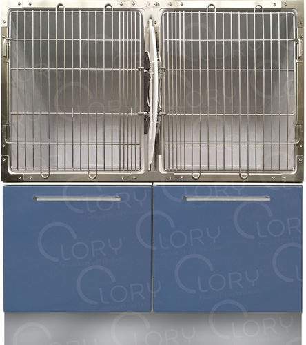 双格动物笼具 - GAPVC009 - Lory Progetti Veterinari srl - 两级 / PVC