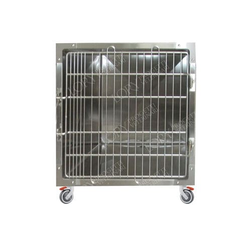 猫动物笼具 - GA025 - Lory Progetti Veterinari srl - 带滑轮 / 不锈钢 / 1 模块