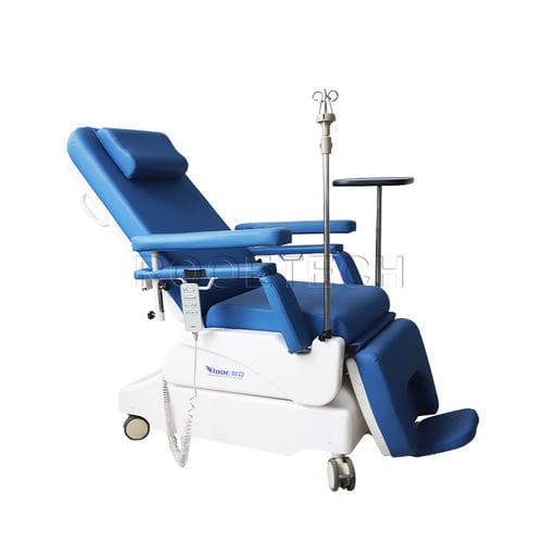 电动采血椅 - BXD100B Pro - Rooe Medical - 3分区式 / 带滑轮 / 可调高度