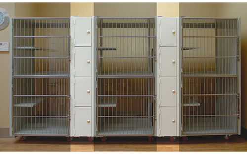 猫动物笼具 - 1200-28, 1200-40 - Tristar Vet - 3格 / 6 层