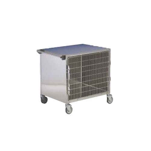 带滑轮动物笼具 - 7SSTRANSPORT - DRE Veterinary - 不锈钢