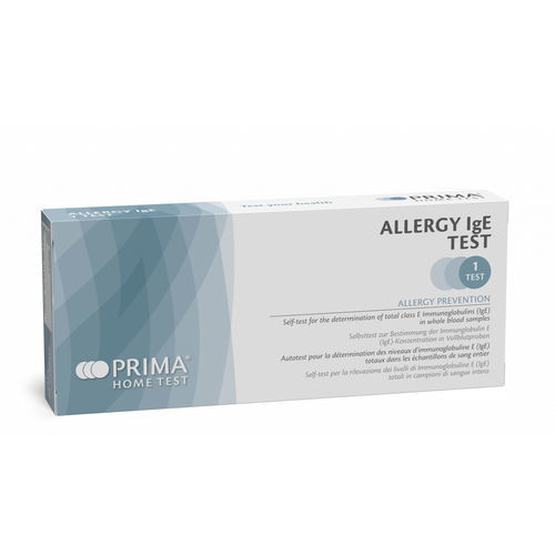 过敏快速诊断检测 - 800018-1 - PRIMA Lab - 家用 / 免疫球蛋白E（IgE） / 血液