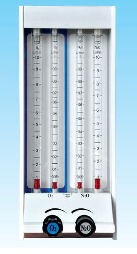 麻醉气体混合器 - FA-006 - CM-CC - 氧气 / 笑气 / 带双流量计管