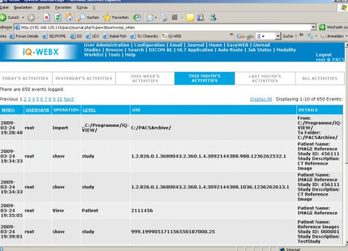 医用软件 - iQ-WEBX - IMAGE Information Systems - DICOM文件 / 管理 / 可视化