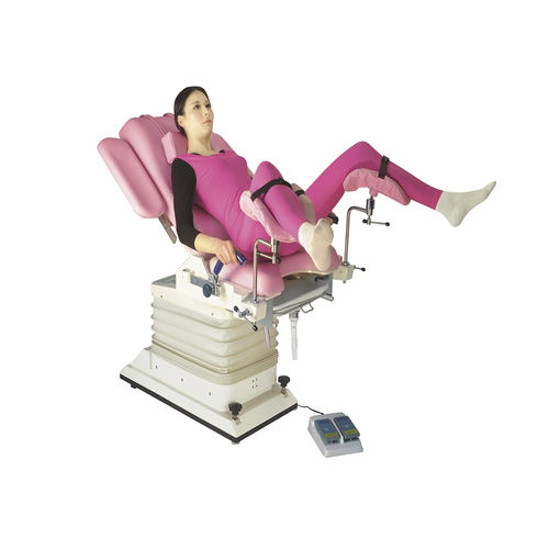全身检查椅 - DH-S104B 01 - KANGHUI MEDICAL TECHNOLOGY - 电动 / 可调高度 / 倾斜