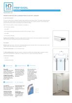 Service doors. PBM1S45AL – profile 45 mm