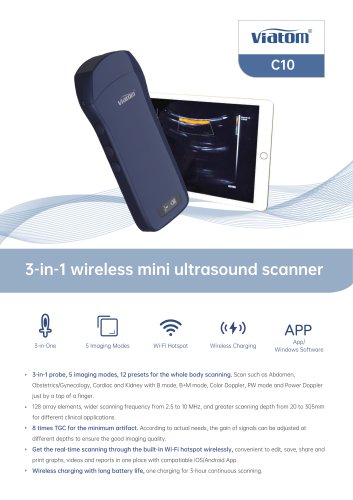 3 IN 1 Portable ultrasound scanner