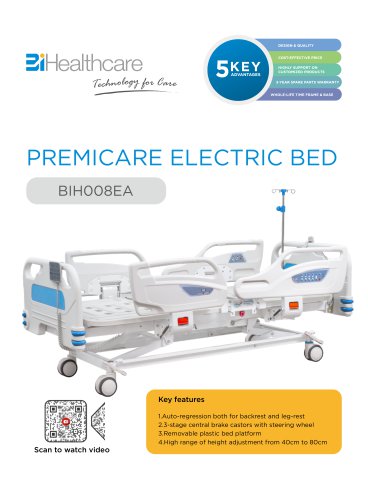 Brochure_Premicare electric bed BIH008EA - BiHealthcare