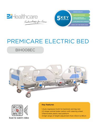 Brochure_Premicare series electric bed BIH008EC BiHealthcare