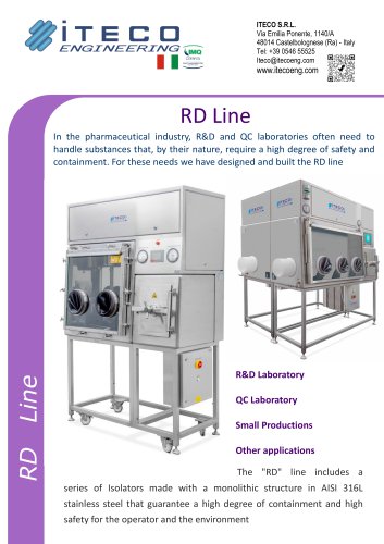 High containment Isolators RD Line