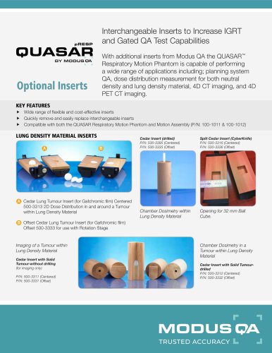 Modus QA - Product Data Sheet - MP Body Inserts