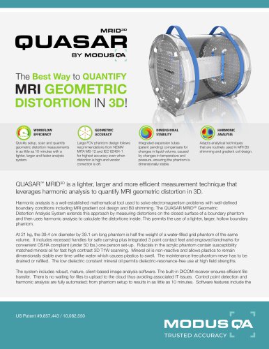 Modus QA - Product Data Sheet - MRID3D