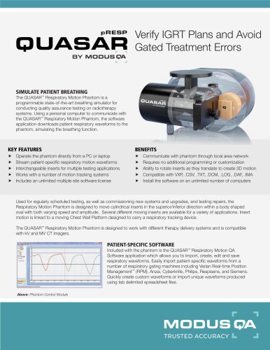 Modus QA - Product Data Sheet - pRESP