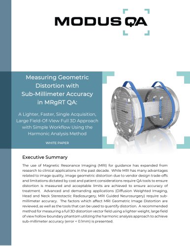 Modus QA - White Paper - MRID3D