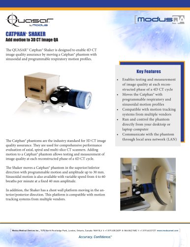 QUASAR™ Catphan Shaker