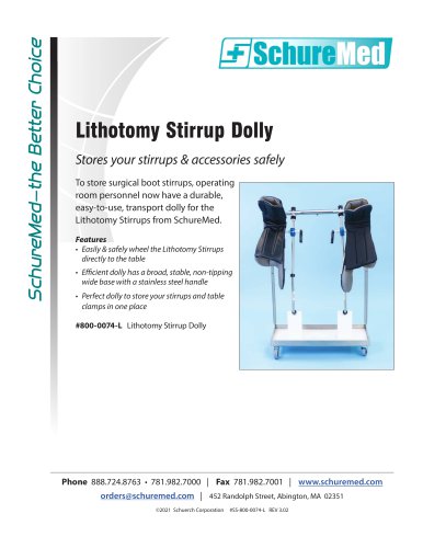 Lithotomy Stirrup Dolly