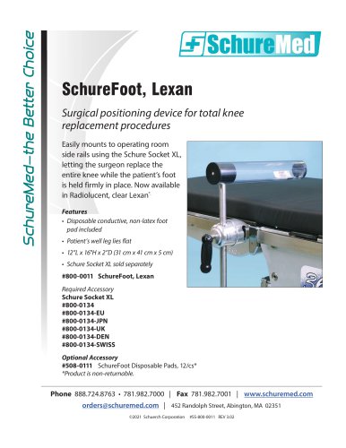 SchureFoot Lexan