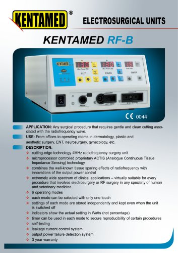 KENTAMED RF-B 4 MHz