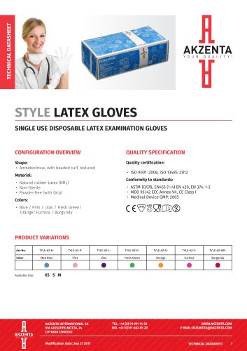 STYLE LATEX GLOVES