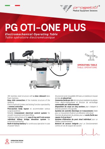 Universal operating table PG OTI-ONE PLUS