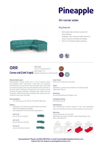 Orr corner sofas