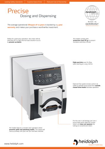 Precise Dosing and Dispensing