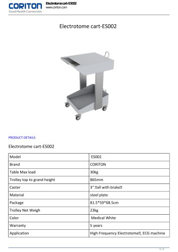 Electrotome cart-ES002