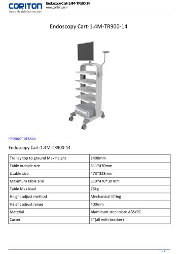 Endoscopy Cart-1.4M-TR900-14