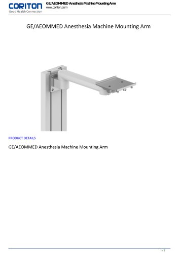 GE/AEOMMED Anesthesia Machine Mounting Arm