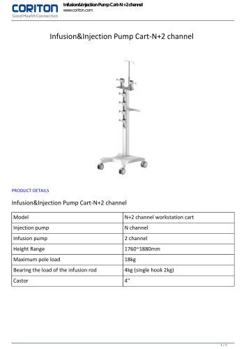 Infusion&Injection Pump Cart-N+2 channel