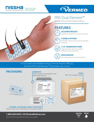 PNS Dual Element™ Reliable Testing of Nerve Blocker Efficacy