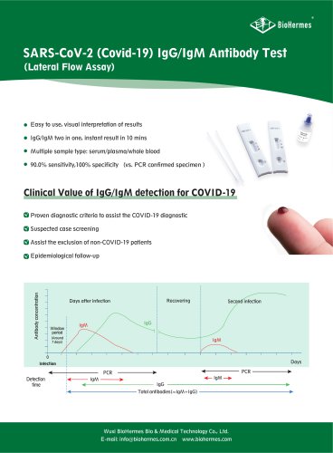 SARS-CoV-2 (Covid-19) IgG/IgM Antibody Test (Lateral Flow Assay)