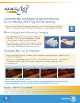 Overcome the challenges of partial thickness burns with AQUACEL®Ag BURN dressing