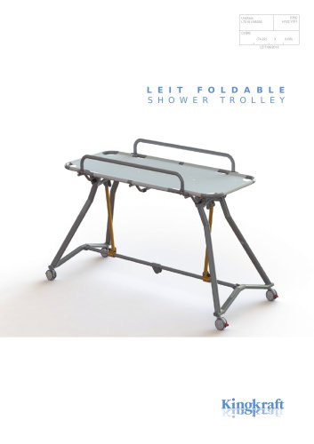 LEIT FOLDABLE SHOWER TROLLEY