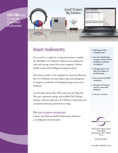 CCA-100mini Computer Controlled Audiometer