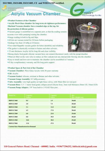 Acrylic Vacuum Chamber Cylinder