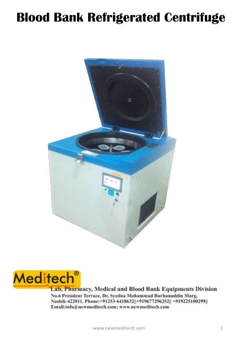 Blood Bank Refrigerated centrifuge