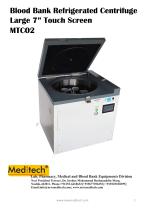 Blood Bank Refrigerated Centrifuge 6 Bags Large